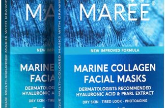 MAREE Collagen Facial Mask with Hyaluronic Acid — Sheet Face Mask Skincare — Cen