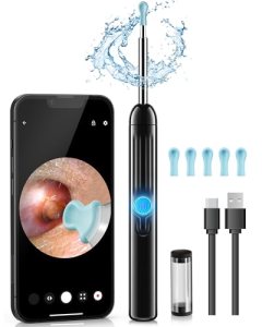 Jegoat Ear Wax Removal, 1080P HD Scope and 6 LED Lights