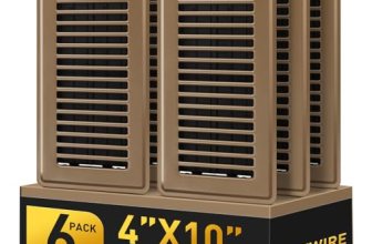 Floor Register 4×10, Brown Floor Vent Covers for Home Floor