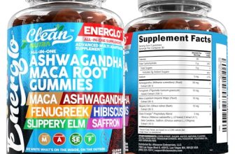 Ashwagandha Maca Root Gummies with Fenugreek Hibiscus Slippery Elm Saffron Extra