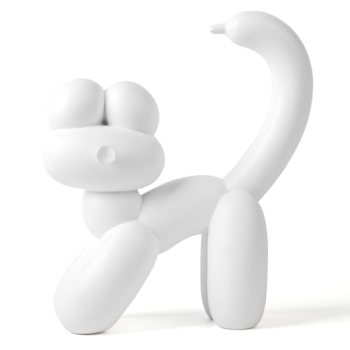 Biobasedon Cute Balloon Cat Statue Decor – 7.8 Inch Modern Cat Statue Ornament