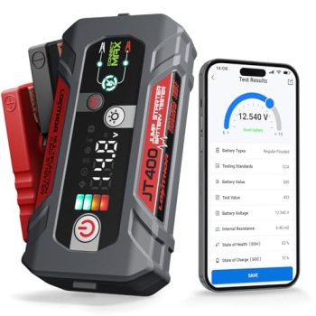 LOKITHOR JT400 2500A Portable Jump Starter with 100–2000 CCA Battery Tester