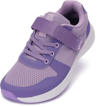 WHITIN Barefoot Running Shoes for Little Big Kids Wide Toe Box Girls Tennis Athl
