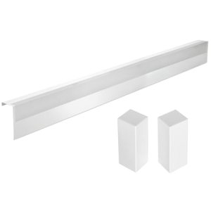 Upgraded 6 FT Baseboard Heater Cover with Left and Right Endcaps