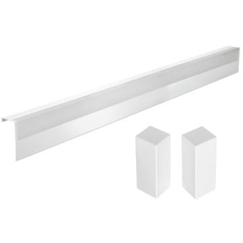 Upgraded 6 FT Baseboard Heater Cover with Left and Right Endcaps