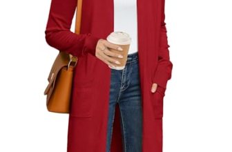 GRACE KARIN Women’s Long Cardigans Sweater Summer Open Front Casual Knit Duster