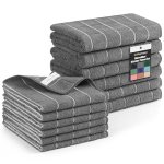 Homaxy Microfiber Kitchen Towels and Dishcloths Set