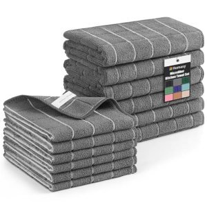 Homaxy Microfiber Kitchen Towels and Dishcloths Set