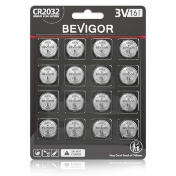 BEVIGOR 2032 Battery Compatible with AirTag CR2032 Lithium 3V Coin Battery for C