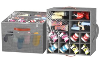Aokeyee 2 Pack Shoe Organizer for Closet