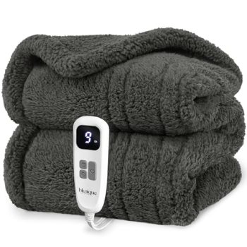 blunique Heated Blanket Electric Blanket Throw