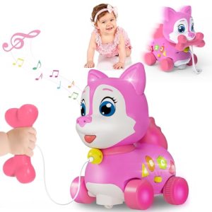 Musical Puppy Toy 6-12 Months,Baby Bilingual Toddler Learning for 1+ Year Old Gi