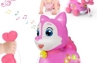 Musical Puppy Toy 6-12 Months,Baby Bilingual Toddler Learning for 1+ Year Old Gi