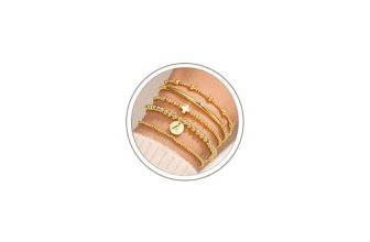 Turandoss 5PCS Cross Beaded Bracelets for Women