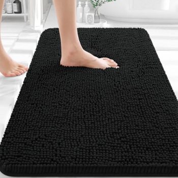 OLANLY Bathroom Rugs 32×20, Extra Soft Absorbent Chenille Bath Rugs