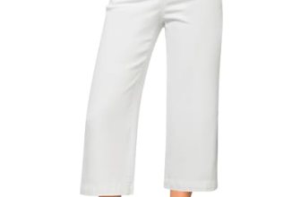 GRAPENT Wide Legged Pants for Women Trendy Womens Cropped Pants Womens Pull on C