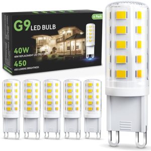 TJOY G9 LED Bulb 4W, 6000K Daylight 6 Pack