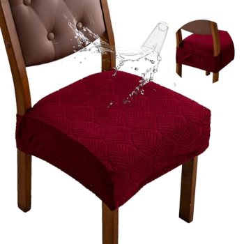 YUEANG Removable Washable Dining Chair Seat Covers Set of 2