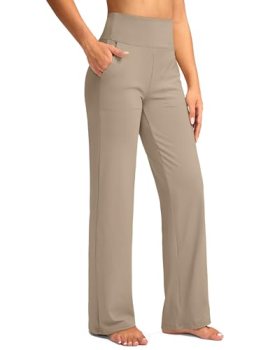 G Gradual Women’s Yoga Pants Wide Leg with Pockets High Waist Stretch Loose Casu