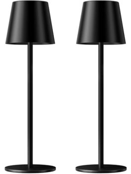 Kakanuo Cordless Table Lamp Rechargeable Black