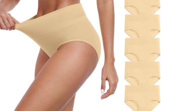 IWOLLENCE Womens Cotton Postpartum Underwear High Waisted Full Coverage Panties