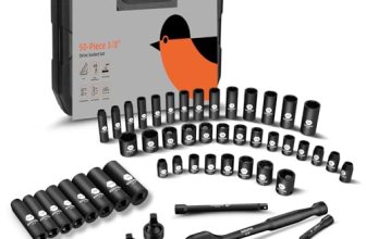 SUZUME 3/8 Impact Socket Set, Cr-V Steel