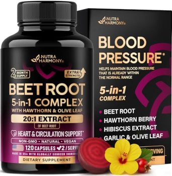 Beet Root Capsules – Healthy Blood Pressure Support Supplement** for Heart & Cir
