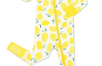 babee Reshinee Bamboo Viscose Convertible Baby Footies Pajamas