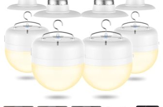 4Packs E26 Rechargeable Magnetic Light Bulbs with Remote and Hook