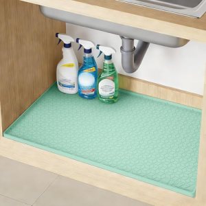 TRZZ Silicone Waterproof Under Sink Mat 31″ x 22″