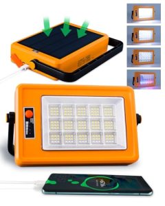 Multifunction Rechargeable Work Light 150W Solar Magnetic 135 LED Portable Flood