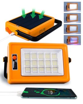 Multifunction Rechargeable Work Light 150W Solar Magnetic 135 LED Portable Flood