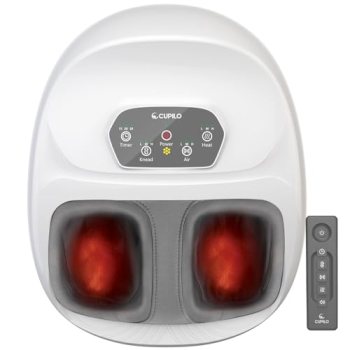 CuPiLo Foot Massager with Heat, FSA Eligible HSA Upgraded Full Feet Shiatsu Mass