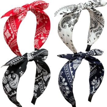 Jseng 4Packs Knotted Headbands for Women