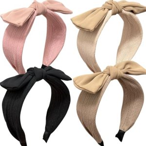 Jseng 4Packs Knotted Headbands for Women