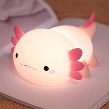 Axolotl Night Light for Kids,Cute Axolotl lamp Gifts Rechargeable light Table La