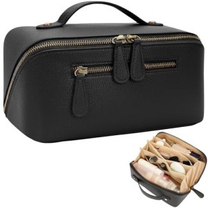 Divvia Travel Makeup Bag Large Capacity Cosmetic Bags for Women Waterproof Make