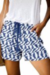 ONLYSHE Womens Drawstring Shorts Summer Elastic Waist Casual Printed Lightweight