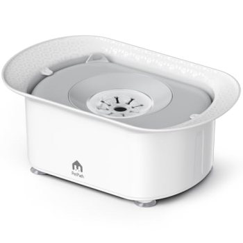 PETPATH Dog Water Bowl 2.2l/75oz – No Spill Splash-Proof Design