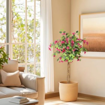 GarveeHome 4 ft Artificial Bougainvillea Tree