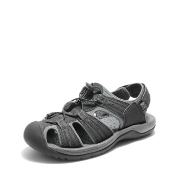 DREAM PAIRS Men’s Support Sandals Outdoor Hiking Sandals Closed Toe Athletic Lig