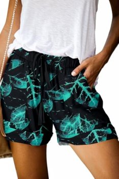 Athletic Shorts for Women 2025 Trendy Print Womens Pull On Lounge Shorts Comfy D