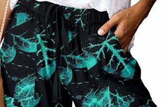 Athletic Shorts for Women 2025 Trendy Print Womens Pull On Lounge Shorts Comfy D