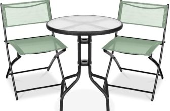 Best Choice Products 3-Piece Patio Bistro Dining Furniture Set w/Textured Glass