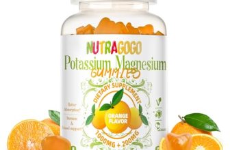 Potassium Magnesium Gummies,Potassium Supplement w/Ashwagandha