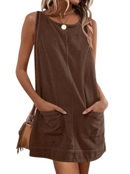 Caracilia Womens Corduroy Dress