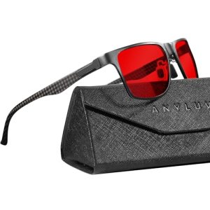 ANYLUV Blue Light Glasses Men, Relieve Eyestrain and Eye Protection