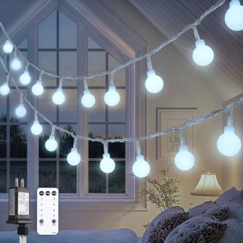 JMEXSUSS 100ft Globe String Lights Indoor Outdoor Waterproof
