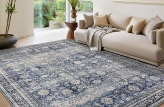 GarveeHome Washable Area Rugs 5×7 Vintage Printed Accent with Non-Slip Backing