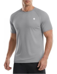 PINSPARK Moisture Wicking Shirts for Men Lightweight Quick Dry Athletic T-Shirts
